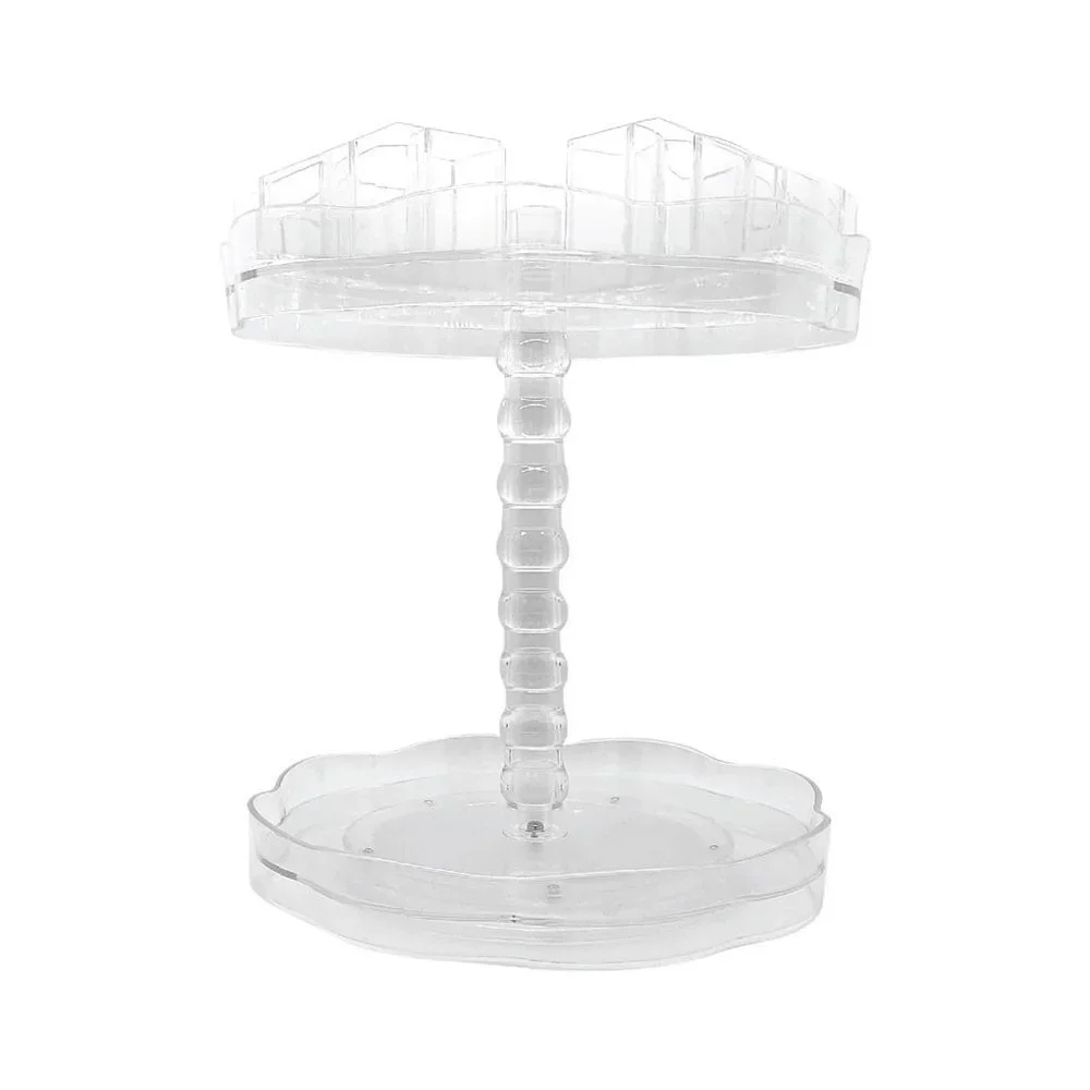 𝅺OLIVIA Rose Rotating Carousel Clear Cosmetic Jewelry Organizer